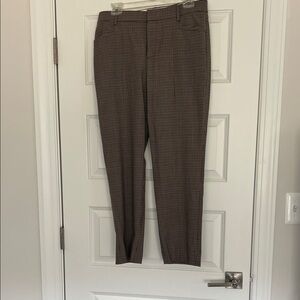 Men's Brown Checkered Pants